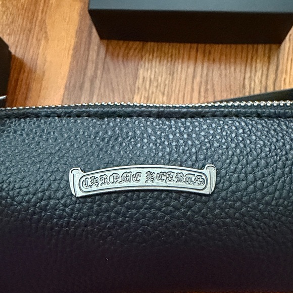 Chrome Hearts Black Leather Pouch with Silver Detail - Picture 2 of 5